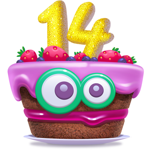Celebrating 14 Hopping Years! Cake
